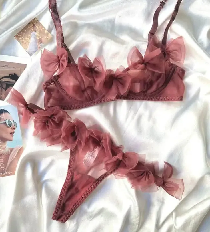 ดอกไม้/เซ็กซี่ตาข่ายชุดชั้นในชุดร้อน flirt ครึ่งถ้วย ultra-thin bra ชุดชั้นในสตรีสบายสุภาพสตรี bras