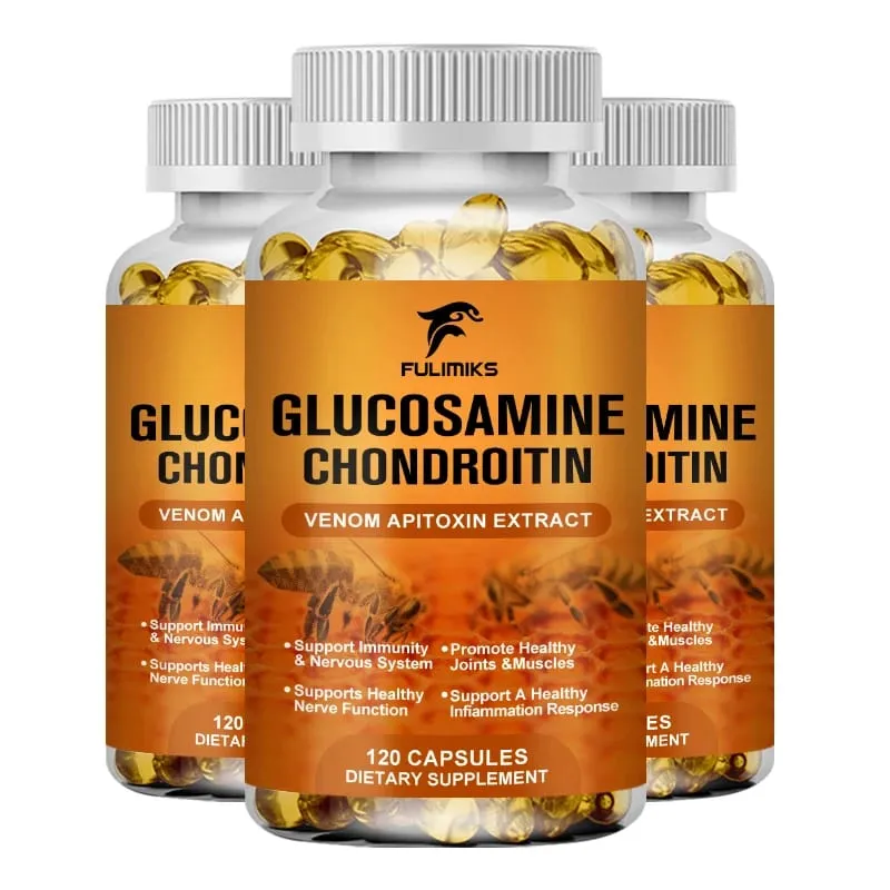 Bee Venom Joint Supplement with Glucosamine Chondroitin & Turmeric Supports Joint Comfort & Bone Health for Adults