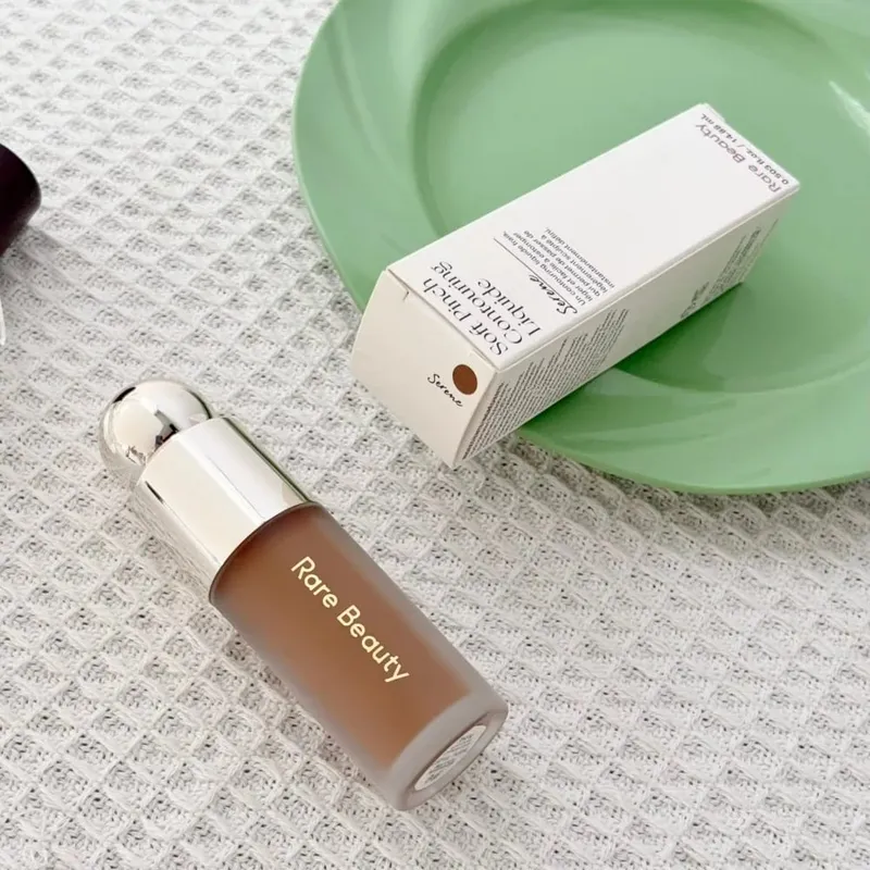 Rare Beauty Serene Gentle Mellow Solac Liquid Bronzer Shade Face Contour Smooth Highlight Mirror Lasting Natural Shadow Makeup