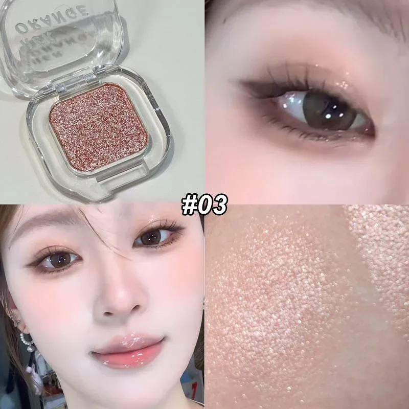 Red Brown Monochrome Eyeliner Eyeshadow Powder Palette Silky Matte Chocolate Lying Silkworm Eyeliner Waterproof Aegyo-sal Makeup