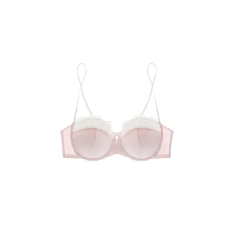 Sophisticated Sensual Lace Lingerie Women's Summer Bralette for Small Breasts Natural Shape No Empty Cup Beautiful Back Bra Set