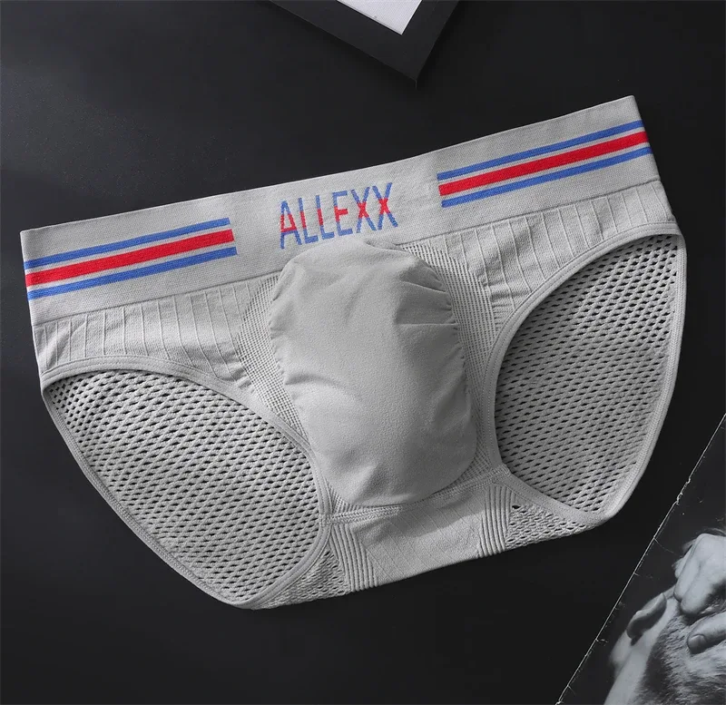 Seluar dalam Nen Huruf pinggang lebar cuecas maskulin sexys tøy men cueca mesh sissy lencerías muy hot U convex calzoncillos hombre