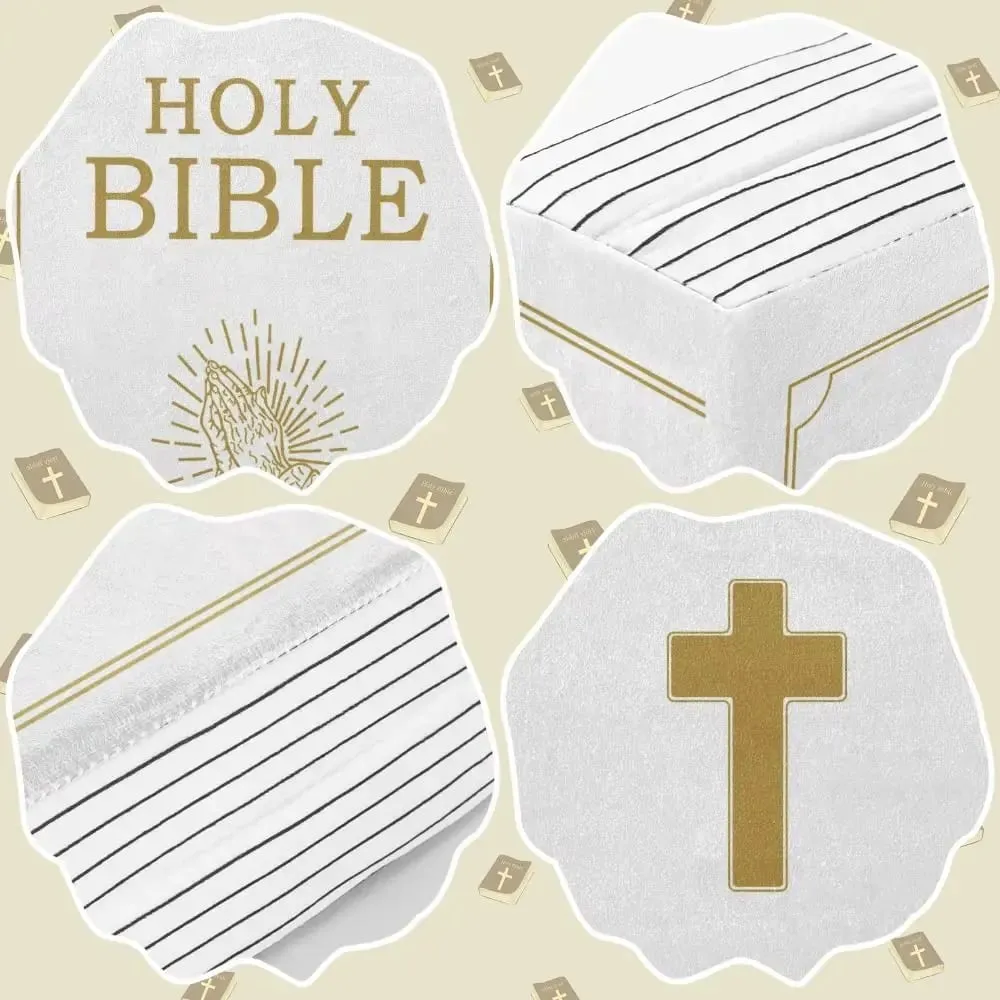 Living Room Realistic Looking Bible Pillow Sofa Cushion Plush Toy Bible Throw Pillow 33*22cm Home Decor Bible Cushion Bedroom