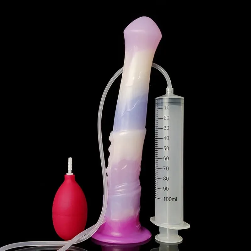 Eiaculazione Cavallo Dildo 10 modalità vibratore stimolatore clitoride femminile pene animale in silicone con ventosa giocattolo del sesso per le donne uomini