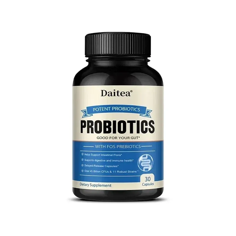 Probiotics 45 Bilion CFUs with Prebiotics Supports Immune Gut Health for Women & Men - 120 Capsules