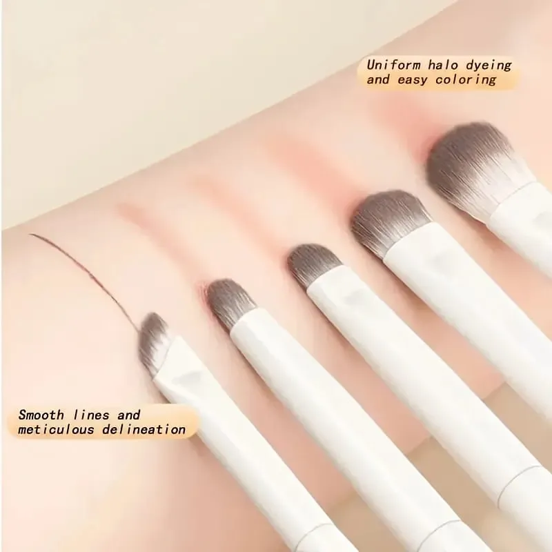 5-Piece Eye Makeup Brush Set Perfect Travel Companion and Gift for Friends Girlfriends and Wives