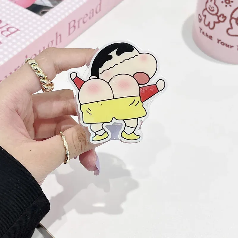 New In Stock Anime Xiao Xin Mobile Airbag Bracket Ins Style Cute Cartoon Adhesive Lazy Telescopic Desktop Air Cushion Folding