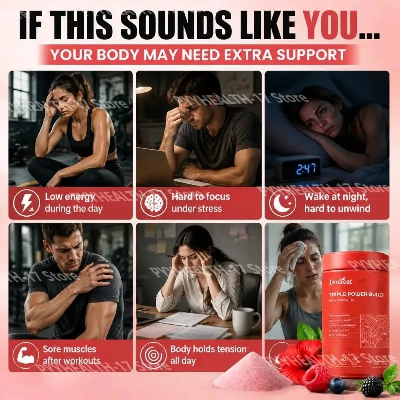 Docteat Triple Power Build Creatine Powder with Creatine HCL Creatine Monohydrate Electrolyte Hydration Blend 30 Servings — image 3