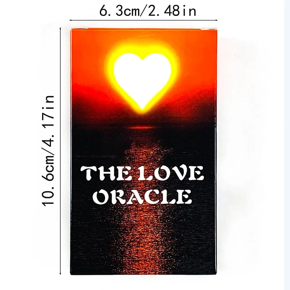 The Love Oracle Cards 54 Cards with Heart-Themed Art – Perfect for Singles Partners & Spiritual Seekers Seeking Heart Clarity