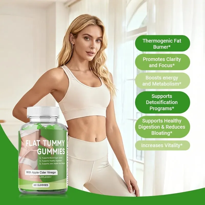 Metabolism Support Gummies - Weight Management Fat Burning Metabolism Boosting Supports A Healthy Nervous System - 60 Gummies