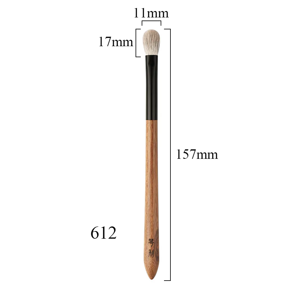 Saikoho Goat Snow Fox Hair Large Eye Shadow Brush 612 QINZHI Professional Handmade Make Up Brush Rosewood Handle Makeup Brushes