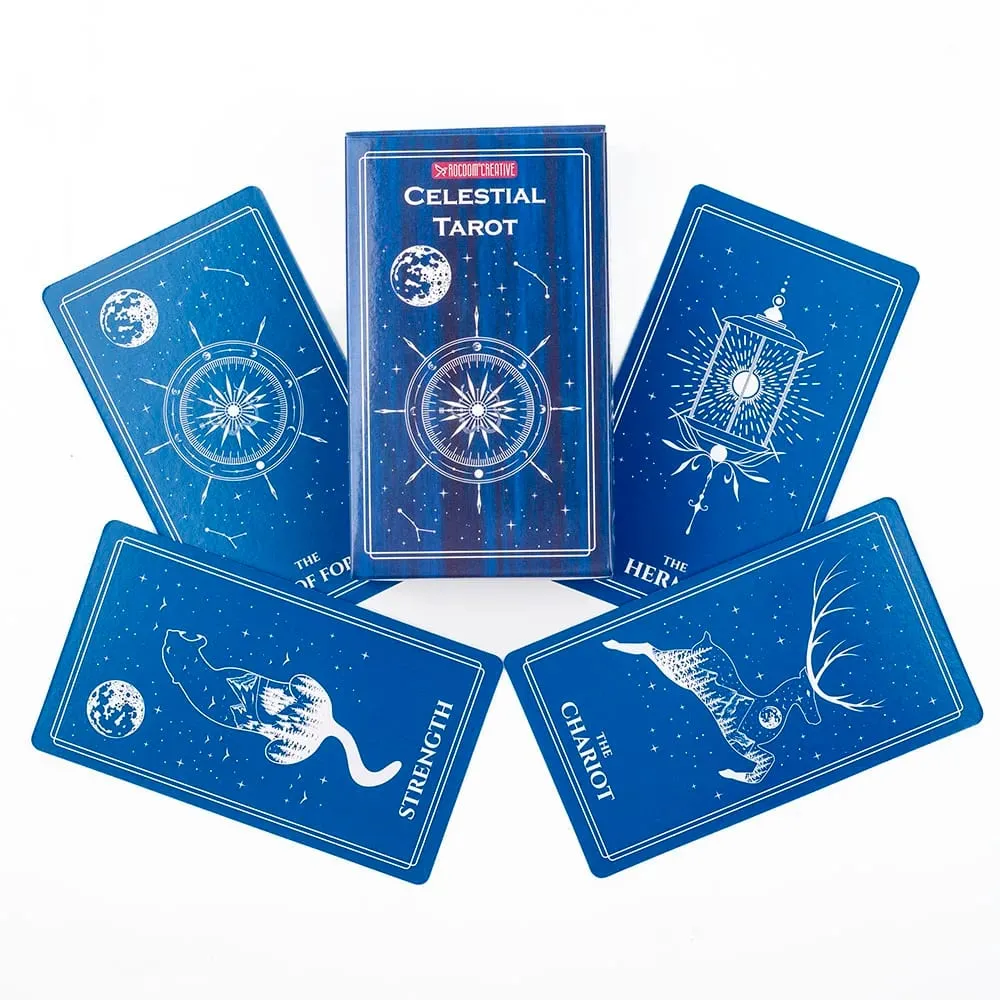 Celestial Tarot filled with the mysterious atmosphere of cosmic celestial bodies Divination Edition Deck Board Playing Games