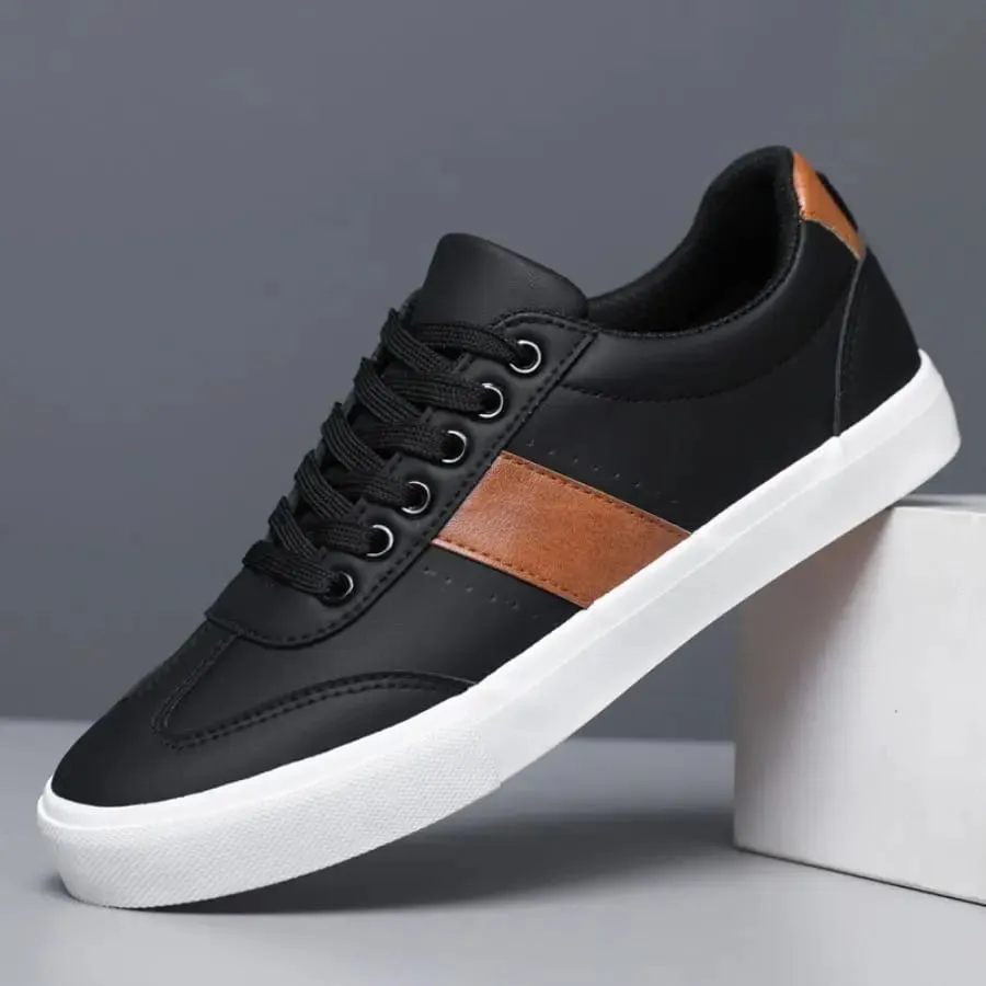 Men's Fashionable Casual Sports Sneakers - Round-Toe Lace-Up Design Offering a Comfortable Experience Suitable for All Seasons