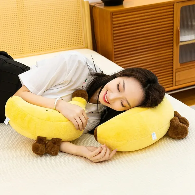 Simulated Fruit Doll Fun Long Leg Banana Children's Doll Pillow Soft and Comfortable Funny Doll Gift