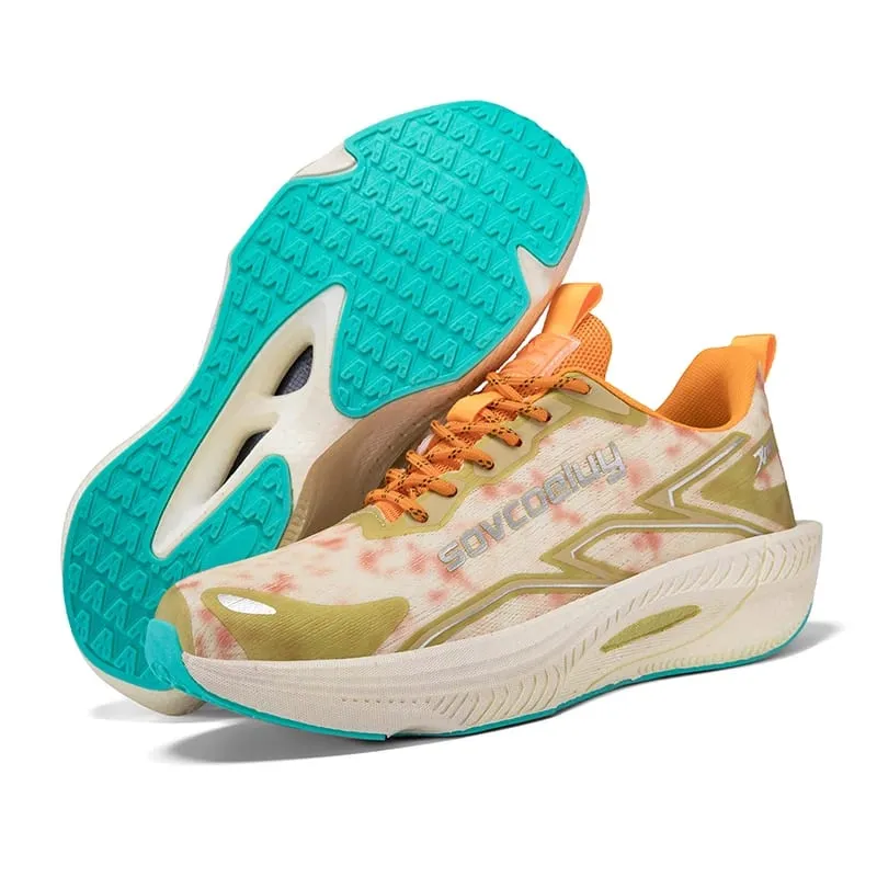 Marathon Running Shoes Carbon Board Speciality Men Sports Breathable Lightweight Women's Comfortable Athletic Nonskid Sneakers
