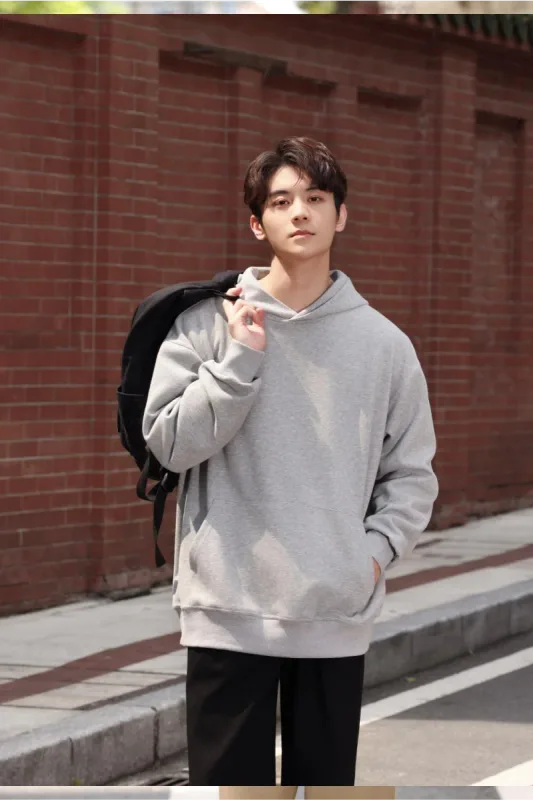 Fashionable Loose Cotton Hooded Sweatshirt for Men and Women, Customized Printed Logo, Embroidered Logo, Spring and Autumn Cloth
