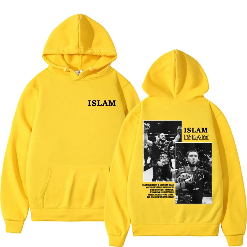 Dagestan Russian Islam Makhachev Cover Hoodie Men's Fashion Violence Aesthetic Sweatshirt Casual High Quality Hoodies Streetwear