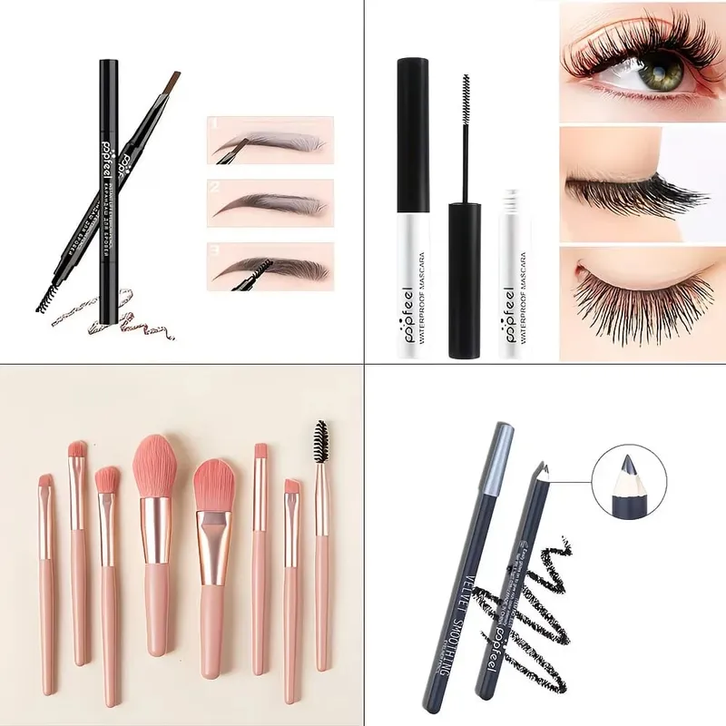 Conjunto de combinação de sombra de olho de 40 cores Ferramentas de maquiagem para iniciantes Solução de beleza perfeita Presentes para o dia dos namorados