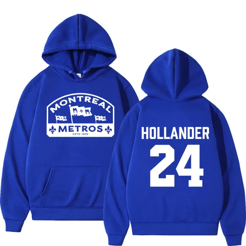 Heated Rivalry Shane Hollander 24 Montreal Metros Hoodies Men Women Clothing Hip Hop Fashion Sweatshirts Long Sleeves Pullovers