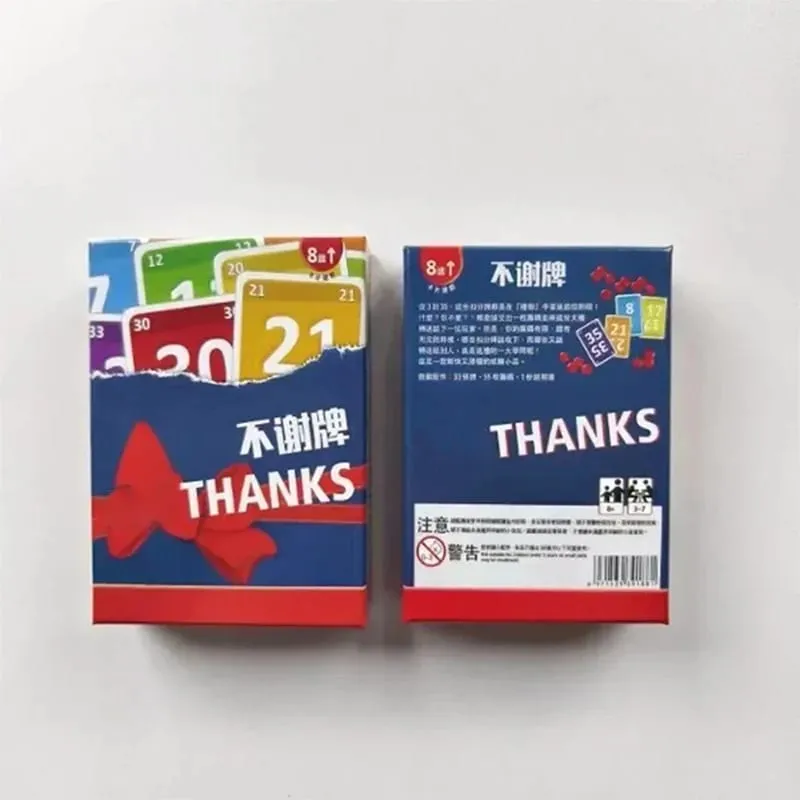 Thanks Board Game Fun Card Game for All Ages Promotes Laughter and Family Entertainment