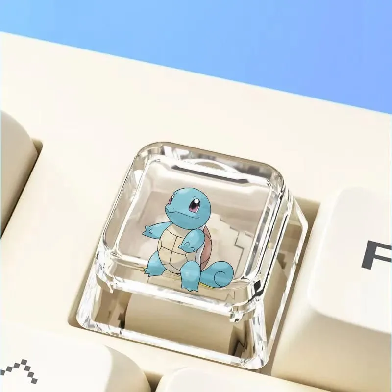 Cross mechanical keyboard personalized anime keycap single Charmeleon Blastoise Eevee transparent cartoon keycap — image 32