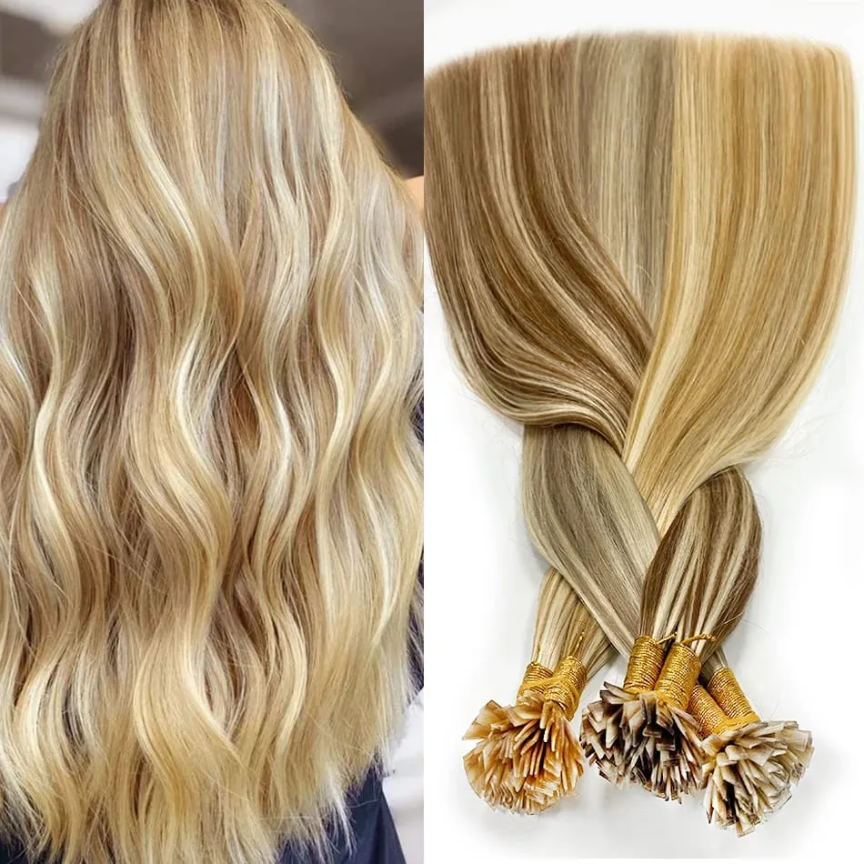Remy Hair 30 Inch Real Remy Flat Tip Extension ng Buhok ng Tao Silky Straight Dark Brown Pre Bonded Keratin Fusion Hair 50 Strands