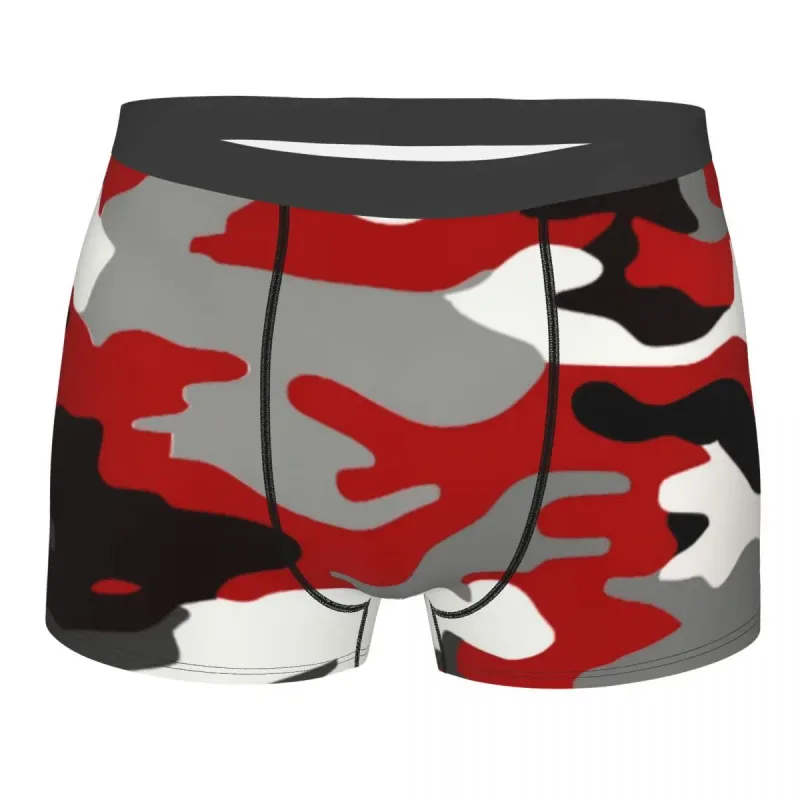 Male Cool WW2 Camo Underwear Germany Arm Military Camouflage Boxer Briefs Stretch Shorts Panties Underpants