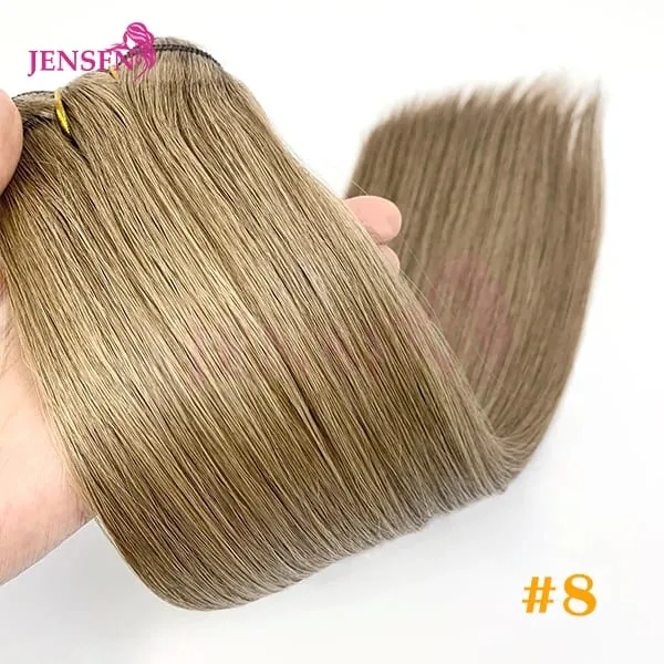 Straight 100% Real Human Hair Weft Bundles Extensions 50g/Pcs 16"-24" Remy Natural Hair Sew In Weaves Brown Blonde Color
