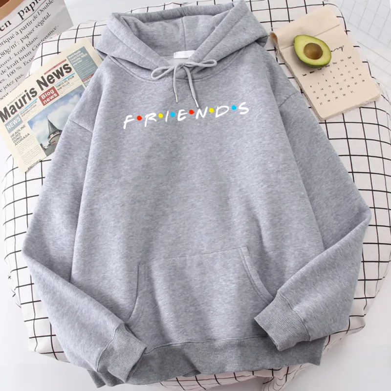 Sitcom Film Freunde Gedruckt Herren Hoody Koreanische Fleece Sweatshirt Einfache Crewneck Mit Kapuze Straße Oversize Herbst männer Kleidung