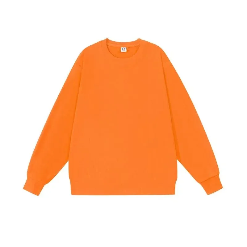 300 grams retro trendy round-neck hoodie stylish and simple casual sportswear shirt custom DTG printed with logo