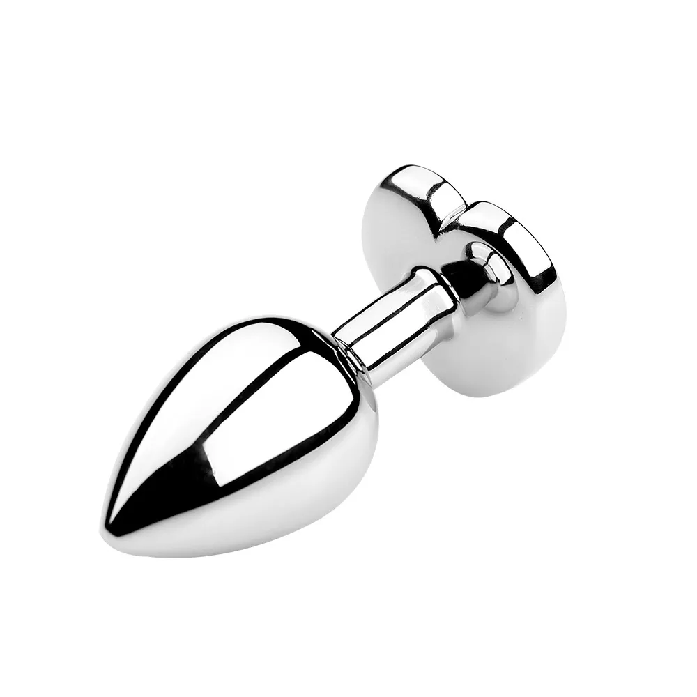 Heart Shaped Metal Anal Plug Butt Plug 6 Colors S/M/L Sizes Unisex Adult Sex Toys for Men Women Anal Massager Pleasure Toy