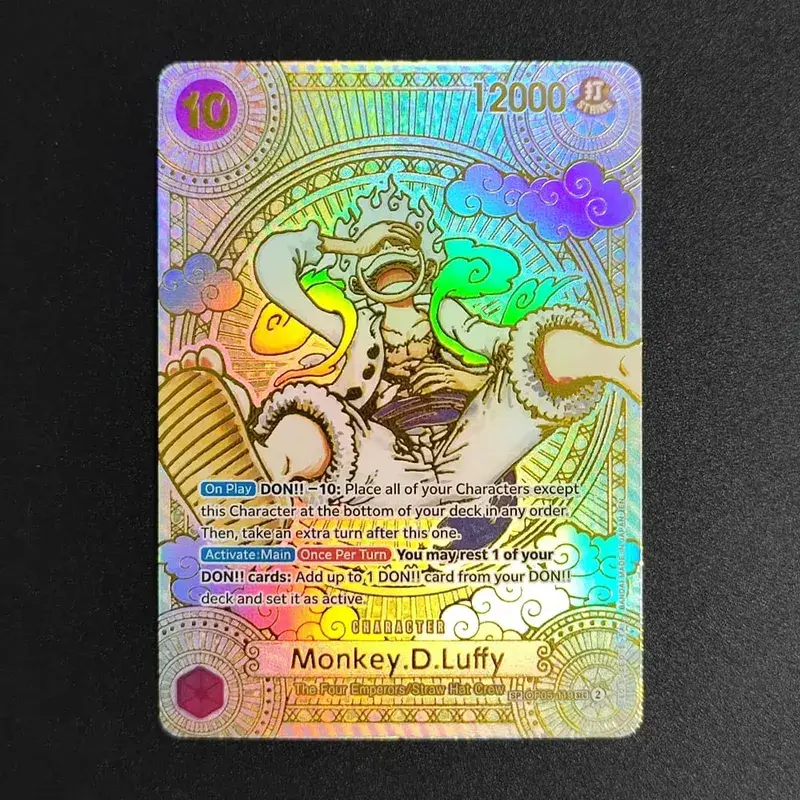 ONE PIECE CARD Game Gold Manga Teach Luffy Op09-093 OP05-119 SEC English Collection OPCG Anime Cards