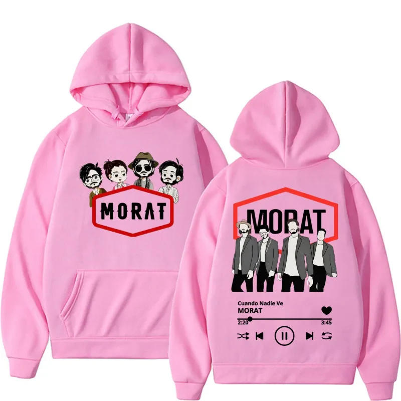 Band Morat Cuando Nadie Ve AlbumTour Sweatshirt Men Women Fashion Hip Hop Pop Music Hoodies Casual Fleece Long Sleeve Pullovers