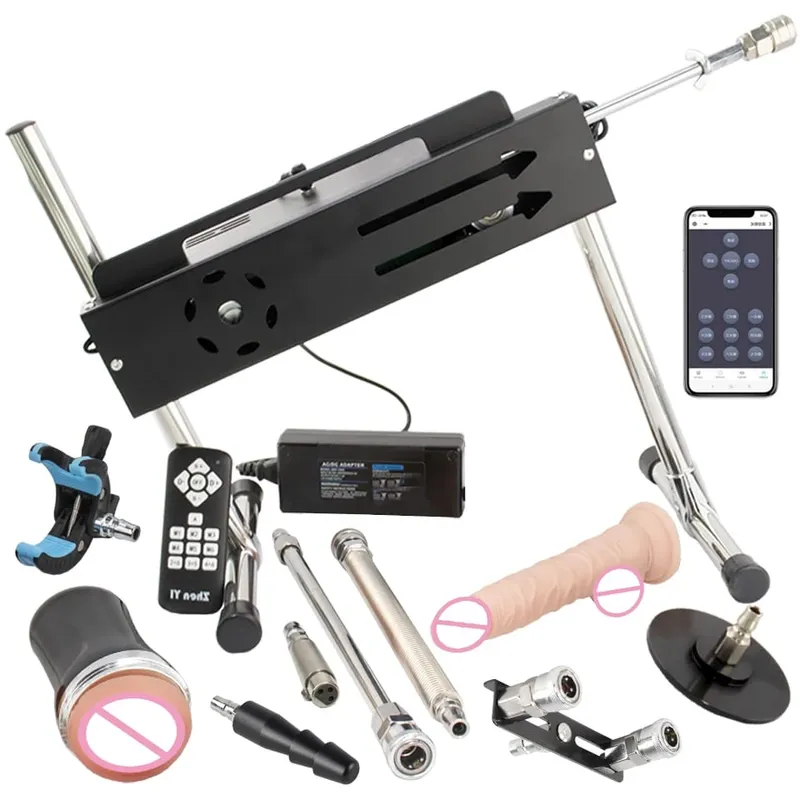 200W Super Powerful Sex Machine for Adult Masturbation Intelligent App Control Premium Love Machine with Dildo Adult Sex Toys