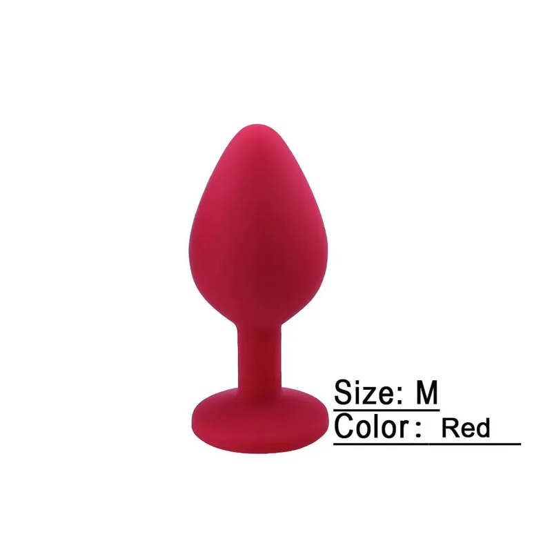S/M/L Soft Silicone Anal Plug Mini Erotic Butt Plug Sex Toy for Beginner Men Women Gay Couples Prostate Stimulator Anal Sex Toy