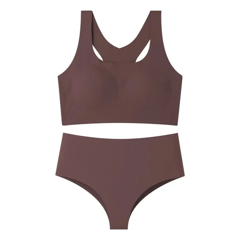 Women's Seamless Bra and Panty Set Racerback Smooth Everyday Lingerie 2026