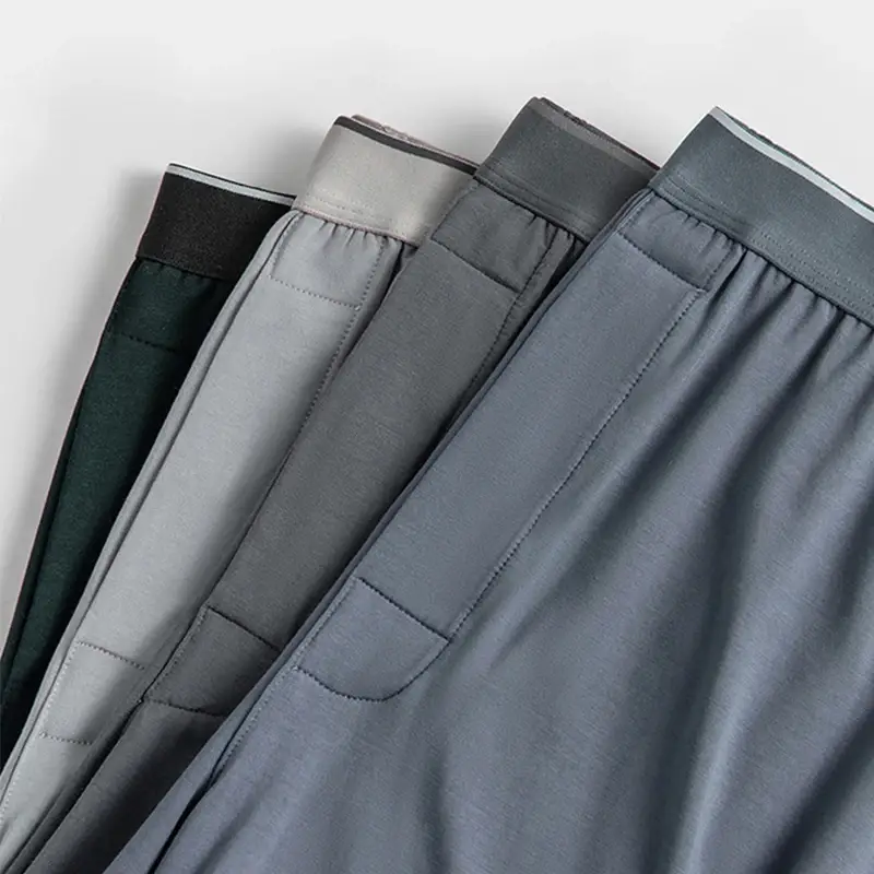 1/2Pcs Modal Mens Aro Pants Seamless Loose Solid Color Breathable Panties Elastic Underwear Boxer Shorts Homewear Underpants