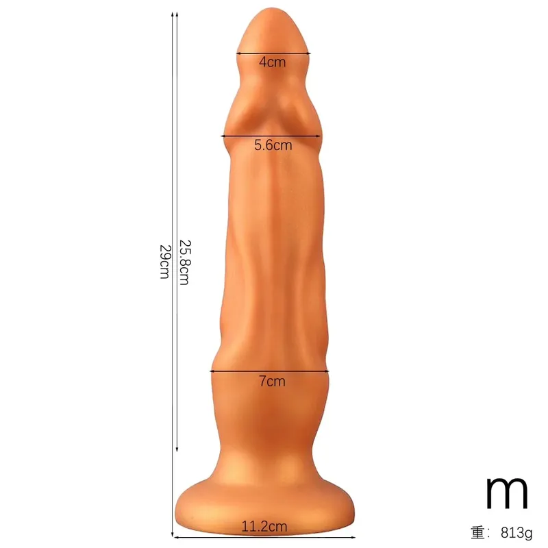 Huge Dildo Anal Plug Anal Dilation S-L Sex Toys Prostate Massage for Men Butt G-point Stimulation Anal Penetration Two Colors 18