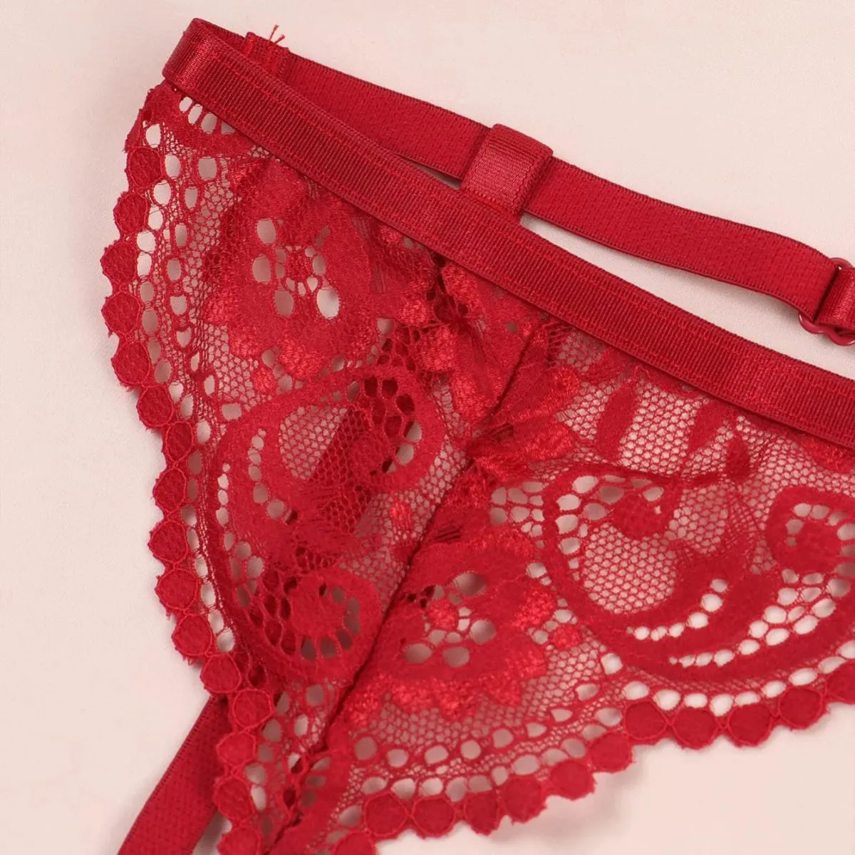 New Lace Bra Sets for Women Summer Underwear Non-padded Bra Panty Garter Stockings Lingerie Sexy