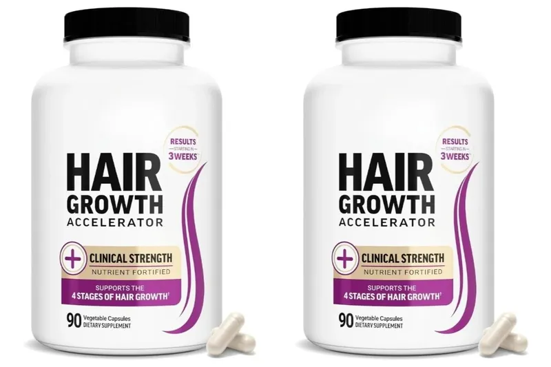 Hair Growth Accelerator Capsules with Biotin Saw Palmetto & Collagen for Thicker Fuller Hair Support Adults 90 Capsules