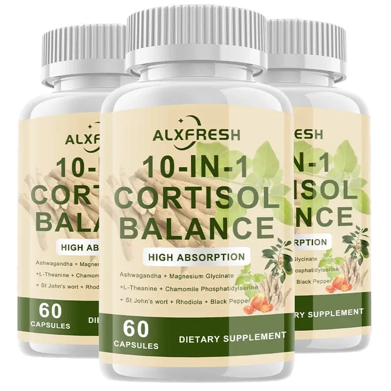 Cortisol Capsules Relieve Stress Anxiety Improve Sleep Quality Promote Physical Recovery Reduce Abdominal Fat Protect cognitive