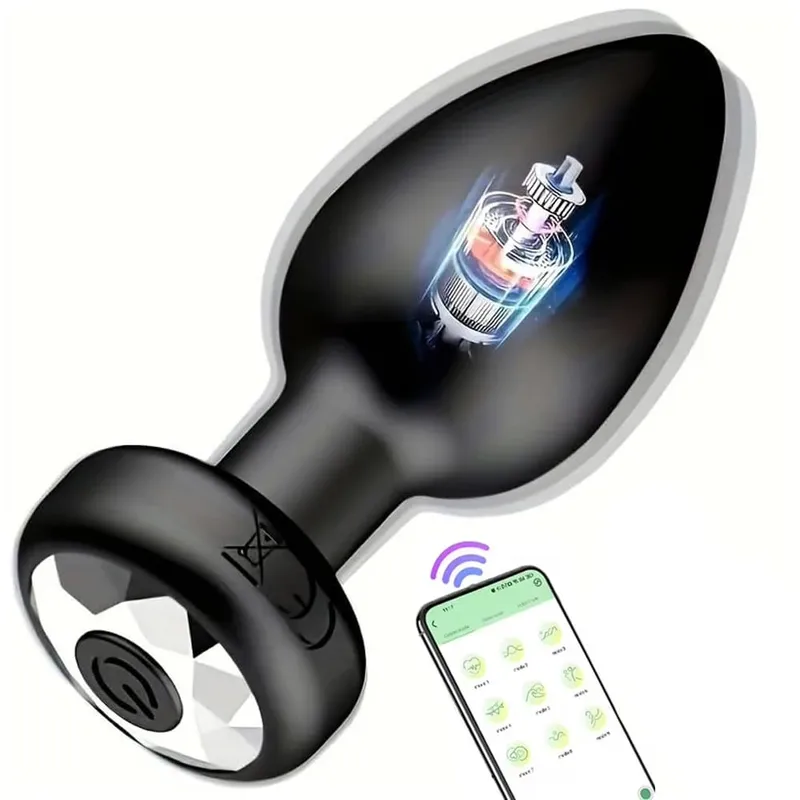 Vibrating Silicone Anal Plug Adult Sex Toy With 10 Vibration Modes Male Toy Game Prostate Massager Remote Control Or App Aode