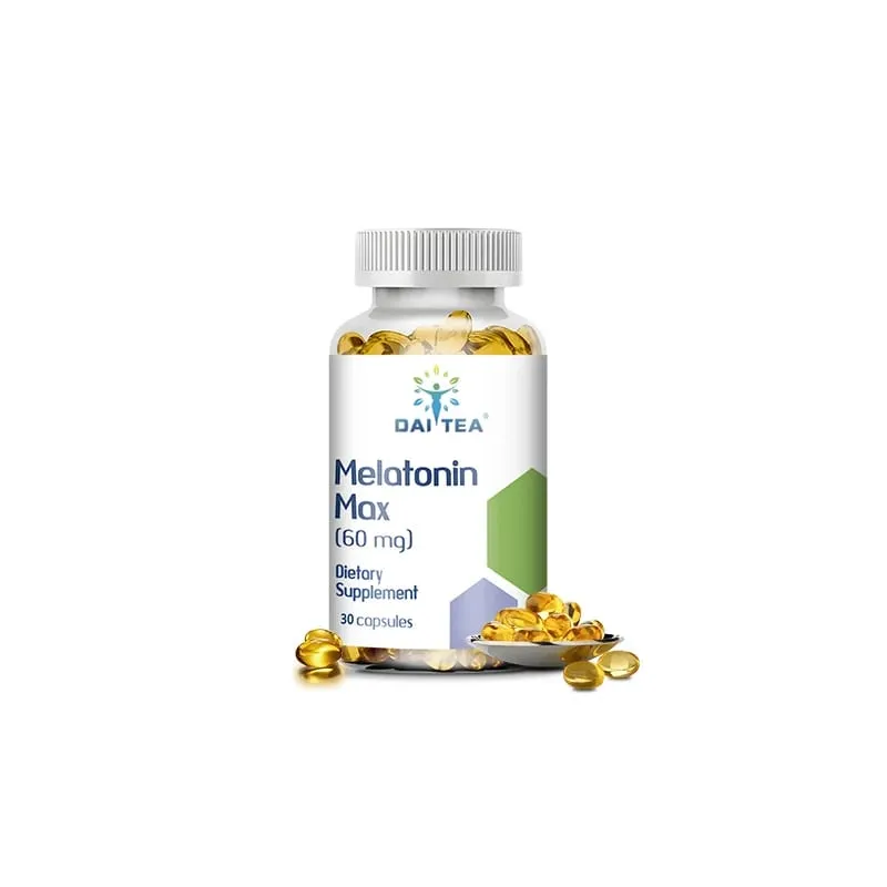 Melatonin Capsules Dietary Supplement - Relieve Insomnia Help Improve Sleep Quality Reduce Waking Time Help Deep Sleep