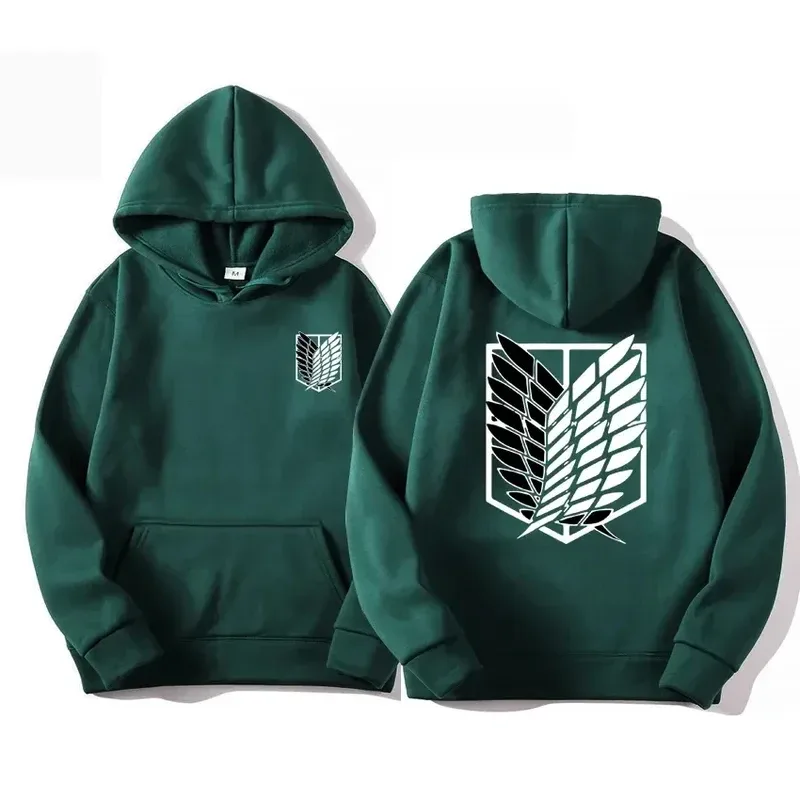 Japan Anime Attack on Titan Men Hoodies Spring Autumn Hip Hop Casual Pullover Top Hoodie Fashion Sweatshirts Jogging Sportswear
