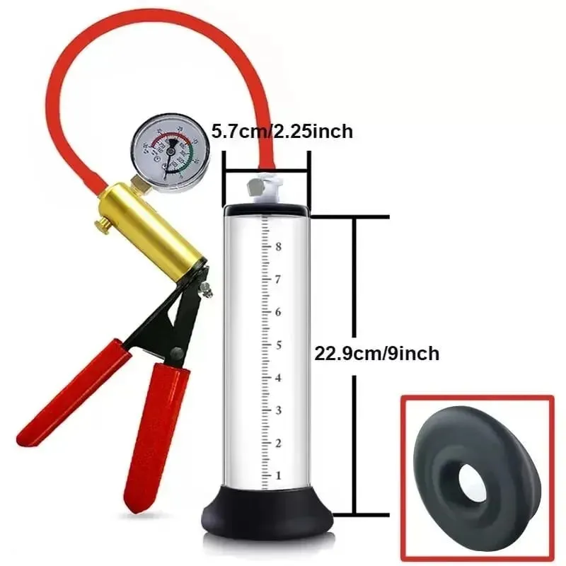 Electric Penis Vacuum Pump with Digital Display Male Enlargement Extender Trainer Rechargeable Adult Masturbation Sex Toy