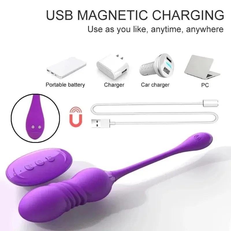 2026 Retractable Vibration Vibrating Egg Wireless Remote Control Female Adult Sex Toys Female Masturbator Products