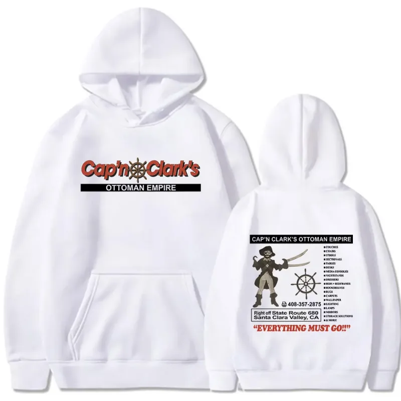 Backrooms Cap'n Clark's Ottoman Empire Pirate Hoodies Men's Women Clothing Casual Long Sleeves Hooded Sweatshirts Streetwear