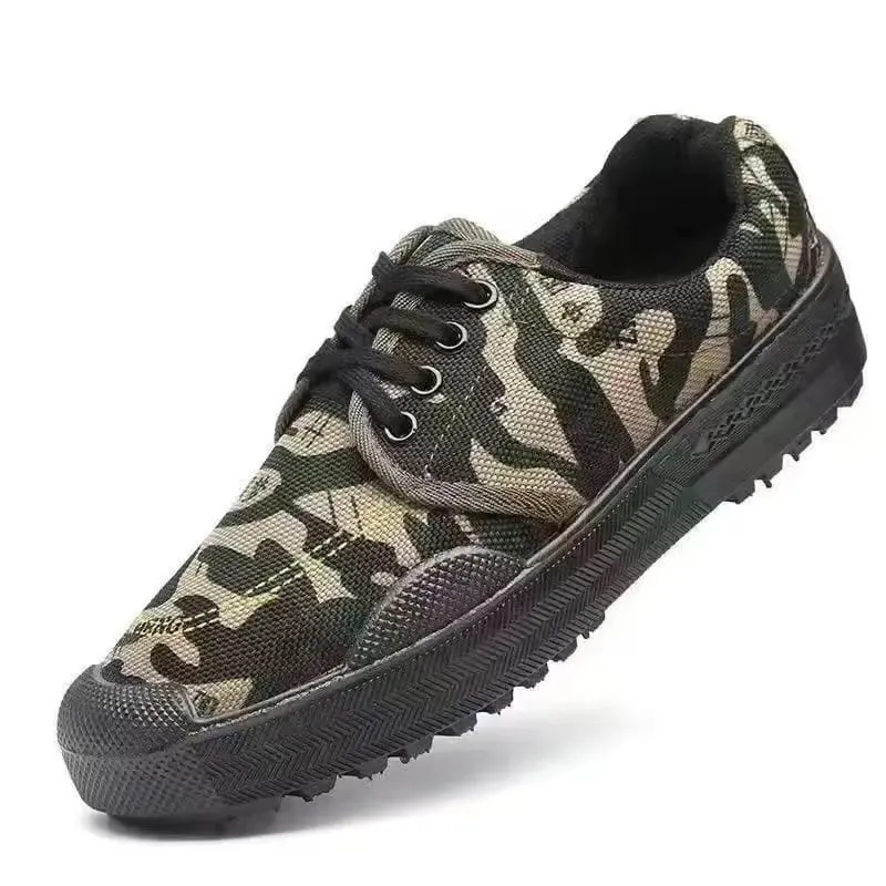Durable Men Labor Insurance Shoes Anti-smash Safety Sneakers Wear-resistant Rubber Sole Breathable Tactical Training Shoes Work