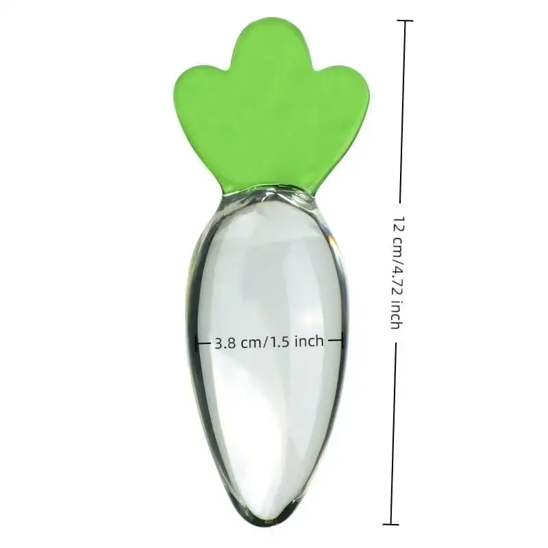 New Carrot Glass Anal Plug For Women Butt Plugs Penis Nightlife Anus Dildo Adult Masturbation Adult Gay Sex Toys Lover Gifts