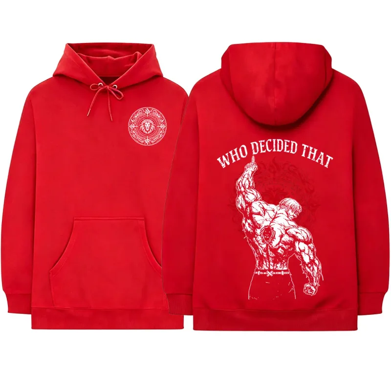Anime The Seven Deadly Sins Escanor Manga Hoodies Men's Women Clothing Fashion Fleece Long Sleeves Hooded Sweatshirts Streetwear